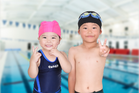 指定水着・水泳キャッププレゼント