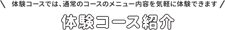 バリエーションいっぱいのスイミングコース　コース紹介